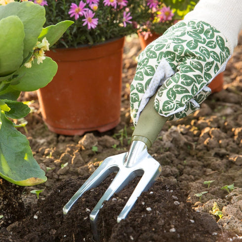Worth Garden Cast Aluminium Hand Cultivator for Tilling Soil - PVC Handle - Garden Hand Tool - T217A00...