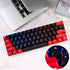 Fogruaden PBT Keycaps Red and Black Keycaps 60 Percent, OEM Profile Custom keycaps Set, Suitable for Cherry MX Switch Mechanical Keyboard...
