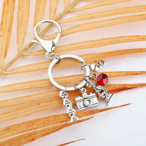 Forensic Scientist Gift Crime Scene Investigator Bracelet CSI Gift Investigation Analysts Keychain Specialist Gift (ForensicsRing)...
