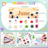 24 Pcs Holiday Monthly Headliners Set 12 Months of The Year Headers Monthly Bulletin Board Borders Seasonal Monthly Headers with 12 Holiday Sticke...