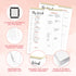 Decorably Weekly Meal Planner with Grocery List Detailed - Meal Prep List - 52 Easy Tear-Off Sheets Refrigerator Meal Planner, 8.5x11in Spring-Bou...