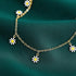 Bohemian Daisy Flowers Anklet for Women,Adjustable Layered Beach Foot Chain Pearl Ankle Bracelets Dainty Foot Jewelry Gifts...