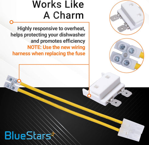 8193762 Dishwasher Fuse Kit Replacement by Blue Stars – Exact Fit For Whirlpool & Kenmore Dishwashers - Replaces 8269213 AP3178588 PS774514