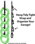 Tidy Tight Storage Loop Straps. Single Pack. Store Cords, Hoses, Christmas Lights, Etc. One of A Kind Storage System On The Market. (Red)...