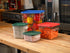 Carlisle FoodService Products Squares Square Food Storage Container with Stackable Design for Catering, Buffets, Restaurants, Plastic, 4 Quarts, W...