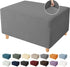 YEMYHOM Ottoman Cover Latest Jacquard Design High Stretch Folding Storage Footstool Protector Rectangle Removable Slipcover (Ottoman Small, Light ...
