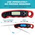 KIZEN Instant Read Meat Thermometer Digital - Food Thermometer for Cooking, Grill, Oven, BBQ - Waterproof and Backlit Display...