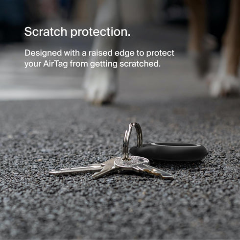 Belkin Apple AirTag Reflective Secure Holder With Key Ring - AirTag Holder - AirTag Keychain Accessories - Reflective & Scratch Resistant AirTag C...