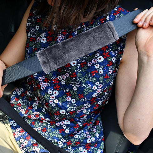 MOONET 2 Packs Car Seatbelt Covers Shoulder Pad for More Comfortable Driving, Universal Seat Belt Cover for Handbag Camera Backpack Straps, Soft F...