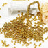 Bala&Fillic Golden Color 4mm Seed Beads About 1200pcs/100Grams in Bag, 6/0 Glass Craft Beads for Making Bracelet and Necklace (Golden)...