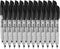 Ultra Fine Point Black Permanent Markers, 24 Pack Ultra Fine Point Black Permanent Marker set, Works on paper, Plastic, Stone, Glass, Metal...