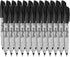 Ultra Fine Point Black Permanent Markers, 24 Pack Ultra Fine Point Black Permanent Marker set, Works on paper, Plastic, Stone, Glass, Metal...
