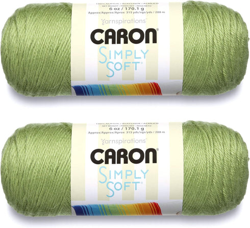 Bulk Buy: Caron Simply Soft Yarn Solids (2-pack) (Pistachio)......