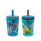 Zak Designs Kelso 15 oz Tumbler Set (Toy Story 4 - Woody & Buzz 2pc Set) Toddlers Cup Leak-Proof Screw-On Lid with Straw Made of Durable Plastic a...