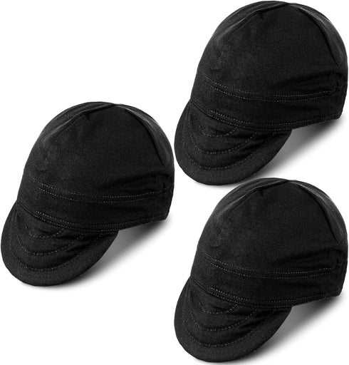 3 Pcs Welding Caps Welding Hats for Men Flame Resistant Cotton Welders Caps Mesh Inside Liner Welding Helmet Beanie Elastic Low Crown Hat for Elec...