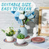 6 Pcs Boho Plant Pot Mat Absorbent Non Slip Pot Plant Pad Round Plant Coaster Mat Gardening Indoor Outdoor Flower Plant Protect Mat for Table Desk...