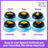 Hunger For Words Talking Pet Essential Words - 6 Piece Set Pre-Recorded Speech Buttons for Dogs, Dog Buttons for Communication...