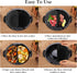 Slow Cooker Liners, Silicone Crock Pot Liners Oval, Reusable Crock Pot Divider for 6QT Crock, Leakproof, Dishwasher Safe BPA Free(Grey+Black)...