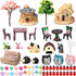 Skylety 64 Pieces Miniature Garden Accessories Mini Animals Miniature Ornament Kit Animal Figurines Animals Miniature Micro Landscape Accessories ...