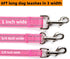 2-Pack 6FT Reflective Dog Leash for Large&Medium and Small Dogs, Strong and Durable Nylon Leashes for Walking and Training, 6 Foot Dog Leash with ...