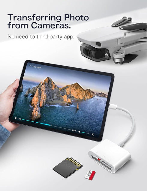 USB C SD Card Reader for iPhone 15/iPad/Mac, ChiaoPio USB C to SD CF, Type C Memory Card Adapter with Compact Flash/CF/SD/MicroSD Slots Compatible...