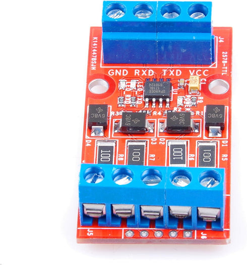 RS422 to TTL/UART/MCU Serial Port Signal Mutual Conversion Module with Over-Voltage Over-Current Protection- (5V)...
