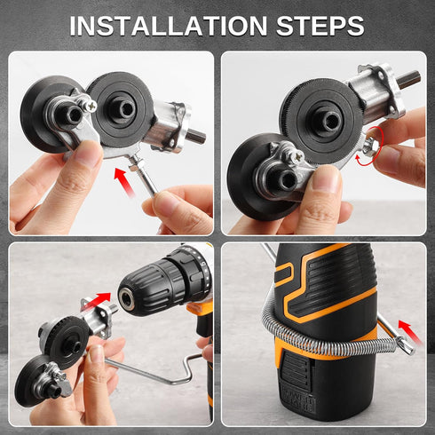 SainSmart Electric Drill Plate Cutter, Metal Nibbler Drill Attachment, DIY Metal Drill Attachment, Electric Drill Plate Cutter Attachment for Cutt...