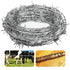 4 Point Barbed Wire, 18 Gauge Real Barb Wire Roll 20 Feet Barbwire for Fence, Baseball Bat, Bird Feeder, Garden & Crafts...