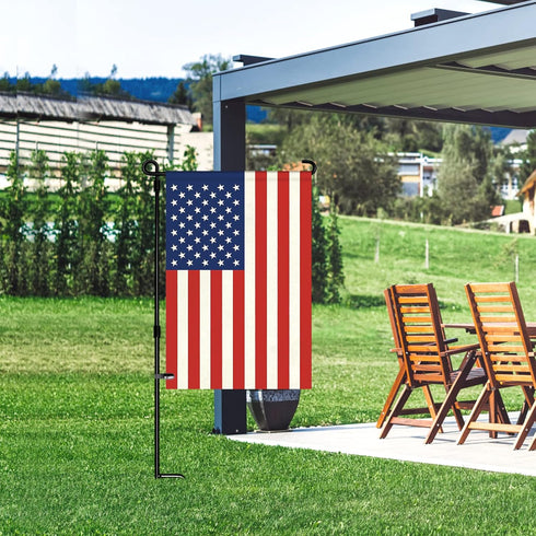 HOOSUN American Flag 12" x 18" Small American Flag For Garden Flag Stand,4th Of July Decorations Outdoor,Double Sided Patriotic Flag,USA Flag,Mini...