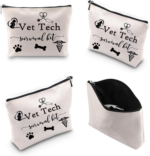 WCGXKO Veterinary Technician Gift Vet Tech Survival Kit Portable Travel Accessories Toiletry Bag Makeup Bag...