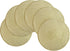 SHACOS Golden Glitter Round Braided Placemats Set of 6 Bling Circle Place Mats Washable Table Mats for Holiday Party Wedding Shower (6, Gold)...