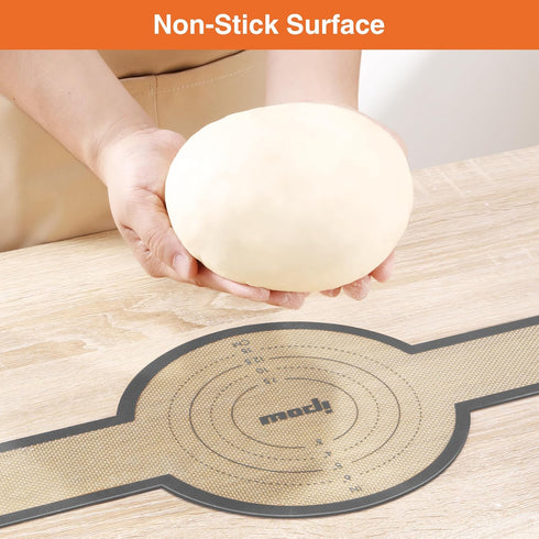 9Pcs Silicone Bread Sling Set for Dutch Oven with Dough Whisk & Bread Lame, Non-Stick & Easy Clean & Reusable, Extra Thick Silicone Baking Mat wit...