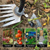 5 Teeth Portable Manganese Steel Quenching Weeding Artifact Uprooting Weeding Tool,Weed Puller with M-Shape Household Vegetable Garden Shovel for ...