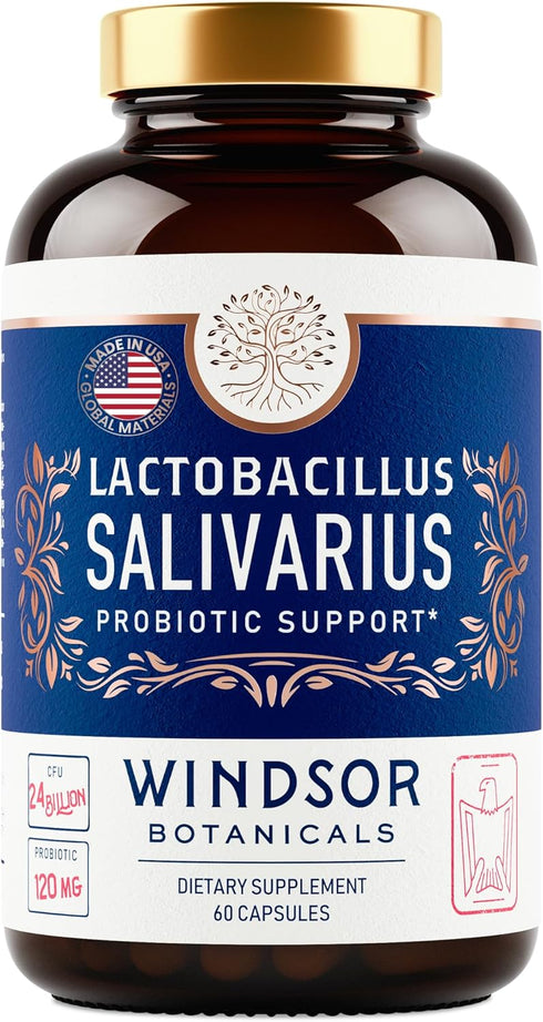 Lactobacillus Salivarius Probiotic Capsules - L Salivarius Probiotic Oral Dental Probiotics for Bad Breath, Teeth and Gums Health - Immune Support...