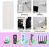 Self Adhesive Power Strip Holder 4 Pack - No Drill Extension Block Wall Mount Fixator - Easy to Install Sliding Design - for Home, Kitchen, Office...
