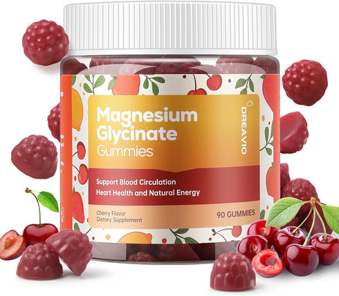90 Count Magnesium Glycinate Gummies 400mg w/Magnesium L-Threonate & Ashwagandha Supplement - Sugar Free Zinc Magnesium Glycinate Supplement Ashwa...