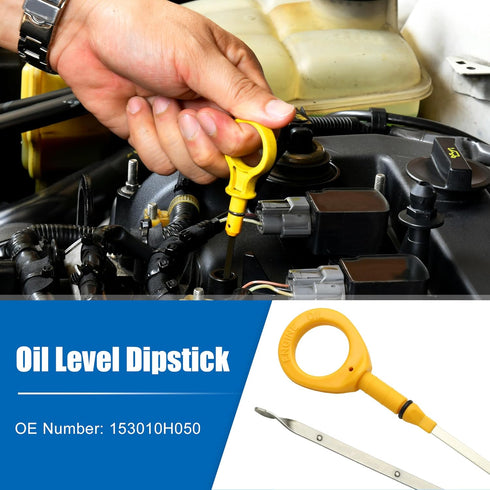 uxcell 1 Pcs Engine Oil Dipstick Engine Oil Fluid Level Dipstick for Toyota Corolla XRS 2.4L L4 Gas 2009 2010 No.153010H050...