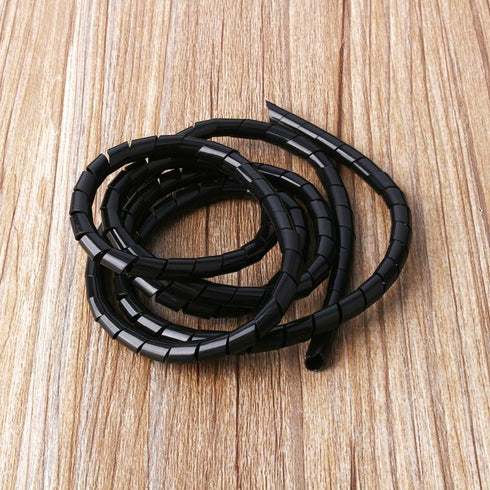 Yosoo Spiral Cable Wrap, 6mm/1/4" Black, 2M (6.56ft) Cable Organizer...