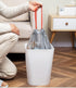 60 Count Small Drawstring Trash Bags 4 Gallon Tear-Free Gray Individual Unscented Small Garbage Bags Separated Unscented for Bathroom Kitchen...