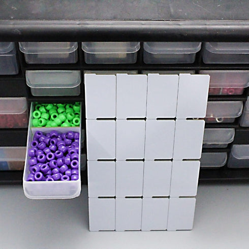 (32-Pack) Akro Mils Storage Bins Compatible, Small Drawer Dividers for Akro-Mils Craft Cabinet and Hardware Storage Organizer, Replaces P/N 40716...