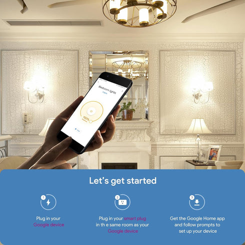Energetic LED Bluetooth Smart Light Bulb, A19 Dimmable 60W Equivalent 2700-6500K Tunable White, Work with Hey Google, Smart Speaker Required, Goog...