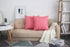 TangDepot Handmade Decorative Solid 100% Cotton Canvas Throw Pillow Covers/Cushion Covers, 45 Colors Available - (16"x16" 2 Pieces, Pink), 2 Count...
