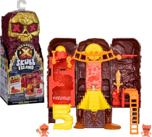 TREASURE X Lost Lands Skull Island Lava Tower Micro Playset, 15 Levels of Adventure. Survive The Traps and Discover 2 Micro Sized Action Figures. ...