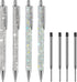 4 Pcs Bling Pen Rhinestone Pen Diamond Pens Metal Ballpoint Pens Bedazzled Pen 4 Pcs 1.0mm Pen Refills for Women Office Birthday Kids Students Gif...
