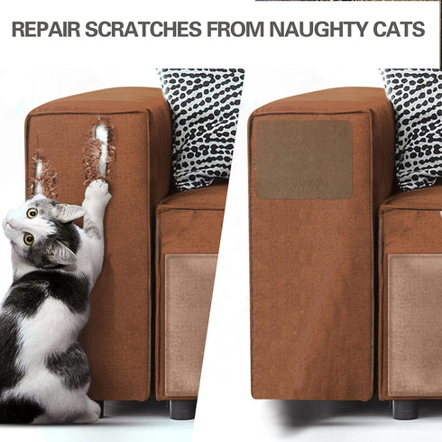 Azobur Sofa Fabric Repair Patch, 6 Piece Microfiber Patches, Self Adhesive Fabric Sofa Patch Repair Fabric, Luxurious Look, Quick Fix Sofa.?Wine R...