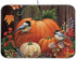 Absorbent Dish Drying Mat for Kitchen Counter - Pumpkin Birds Thanksgiving Day Microfiber Drying Pad, Reversible Drainer Mats for Countertop, Larg...