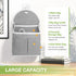 2 Pack Wall Hanging Organizer Bag with Pockets Fabric Storage Bag Basket Caddy Waterproof 01 01...