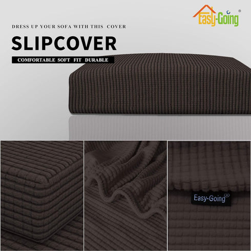 Easy-Going Stretch Chair Cushion Cover Sofa Cushion Furniture Protector Sofa Seat Sofa Slipcover Sofa Cover Soft Flexibility with Elastic Bottom(C...