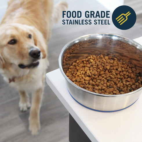 Our Pets Durapet Stainless Steel Bowl, 5 Cups, 6.9"X6.9"X2.5"...