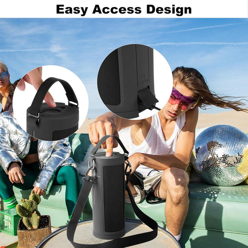 TXEsign Silicone Case Cover for Ultimate Ears MEGABOOM 3 Portable Wireless Bluetooth Speaker, Travel Protective Cover Carrying Pouch w Handle Adju...